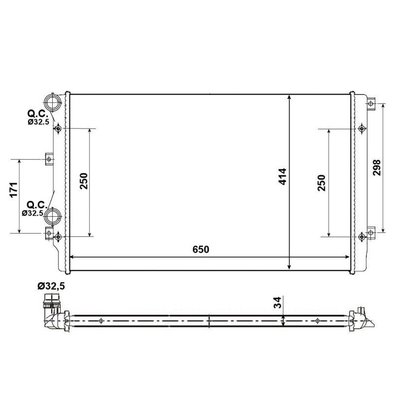 Radiator apa NRF 53406A