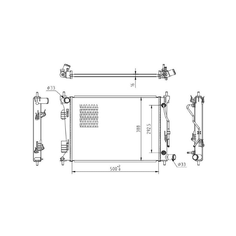 Radiator apa MTR 13054854