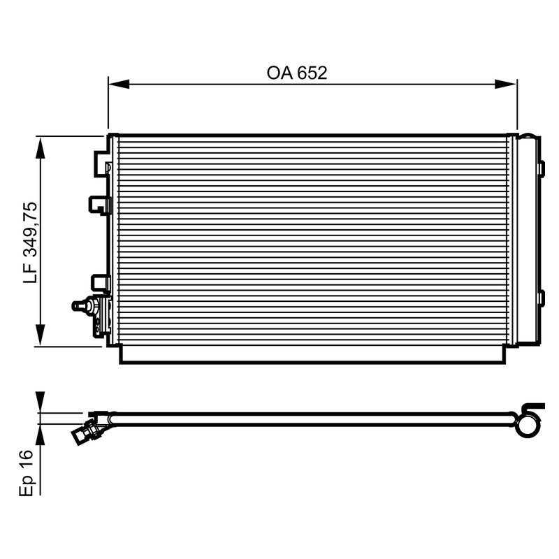 Radiator clima VALEO 814187