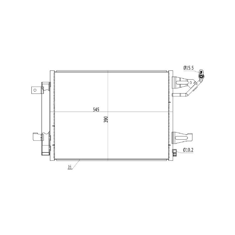 Radiator clima MTR 13054880