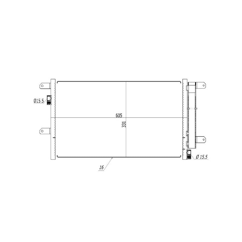 Radiator clima MTR 13054382