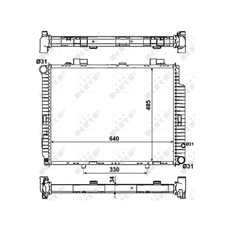 Radiator apa NRF 53784