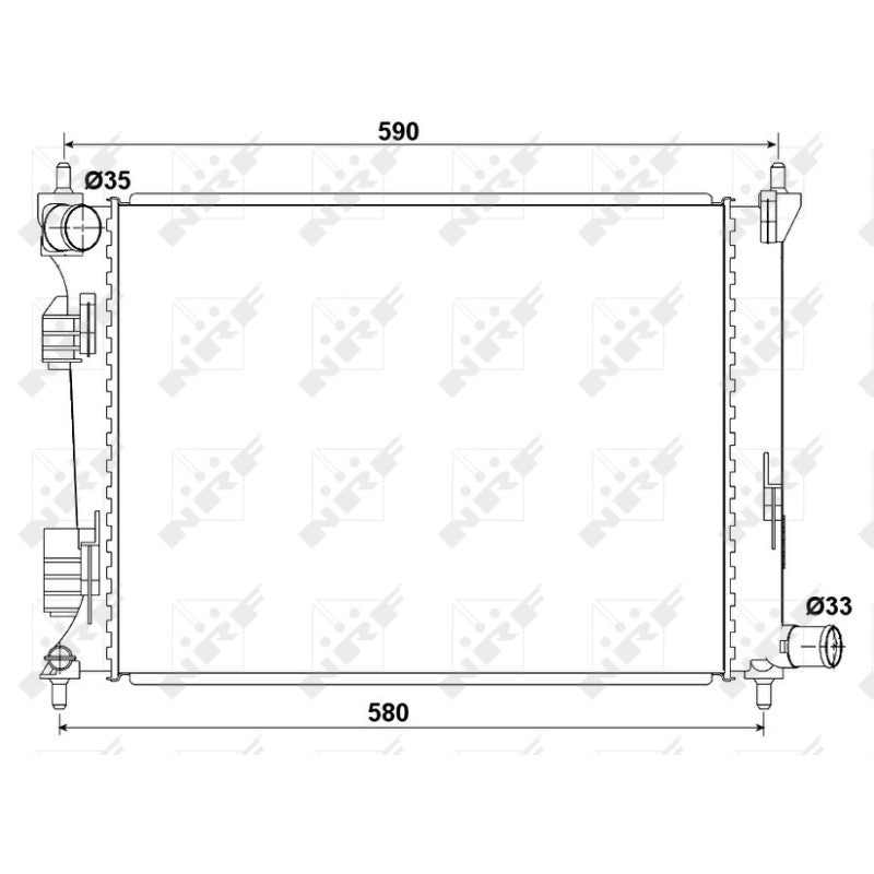 Radiator apa NRF 53166