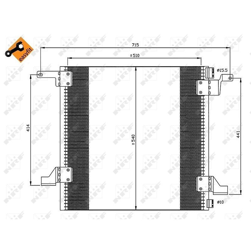 Radiator clima NRF 35526