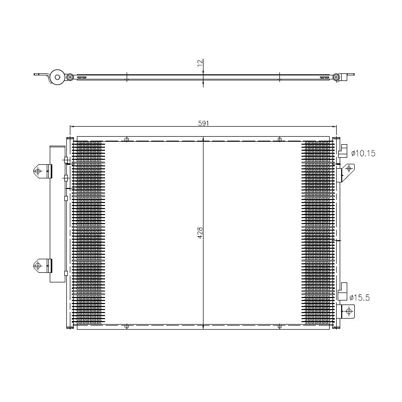 Radiator clima NRF 350472