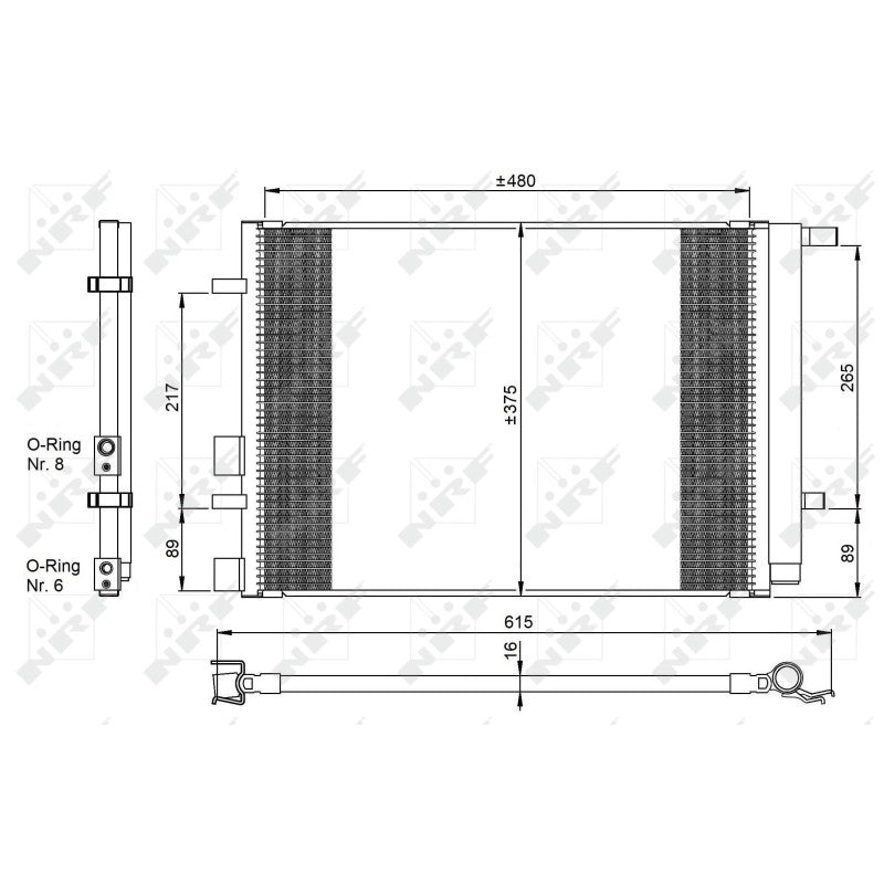 Radiator clima NRF 350095