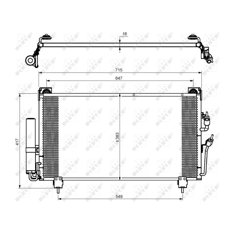 Radiator clima NRF 35755