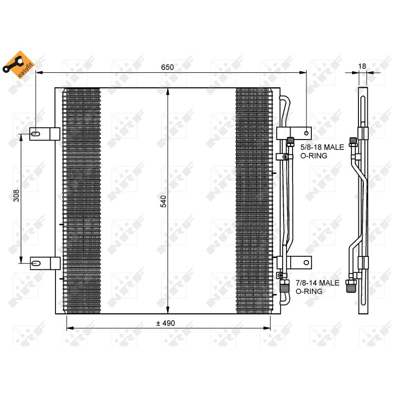 Radiator clima NRF 35781