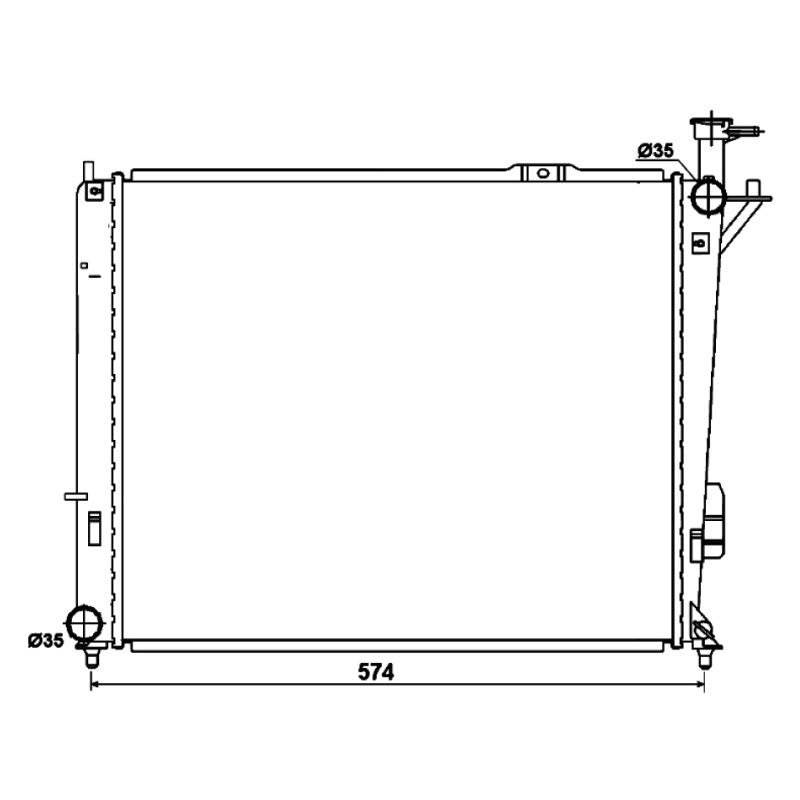 Radiator apa NRF 53174