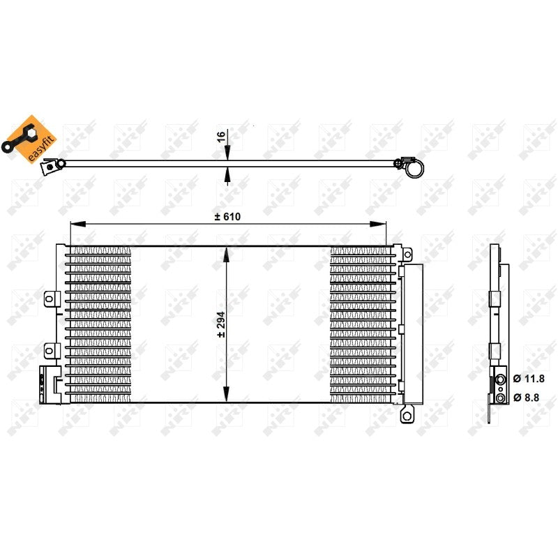 Radiator clima NRF 350332
