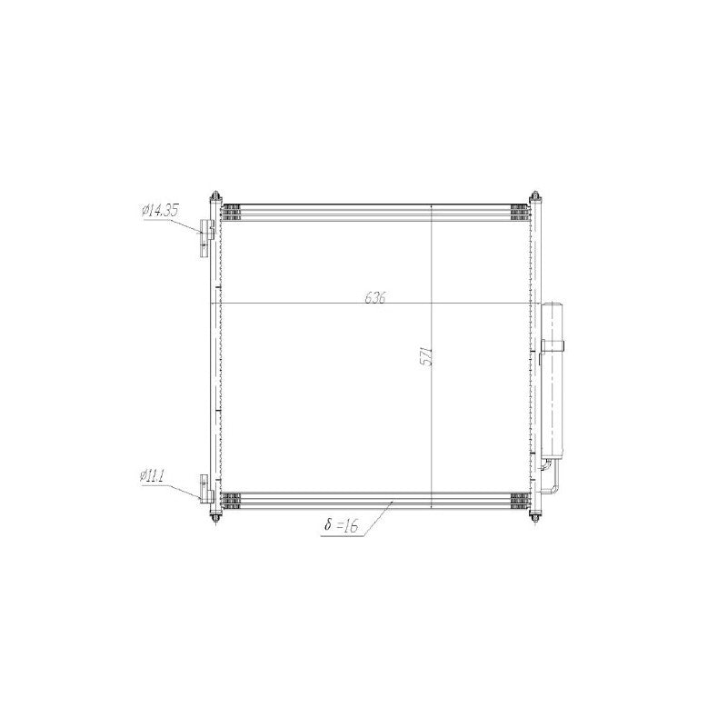Radiator clima MTR 13054389