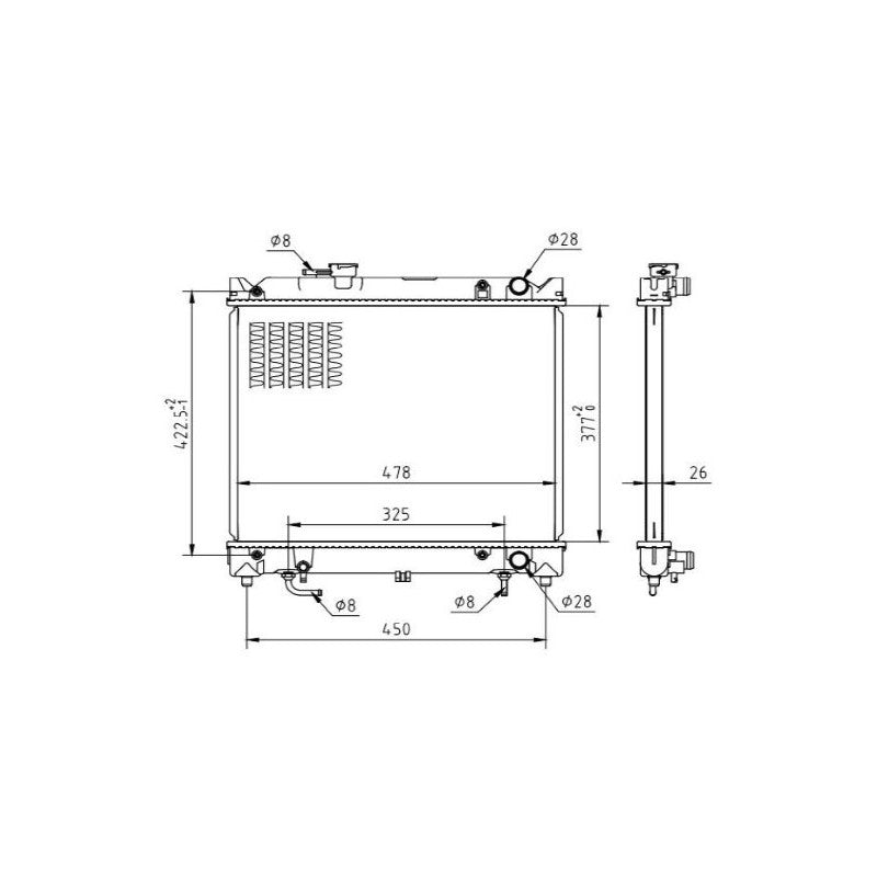 Radiator apa MTR 13054633