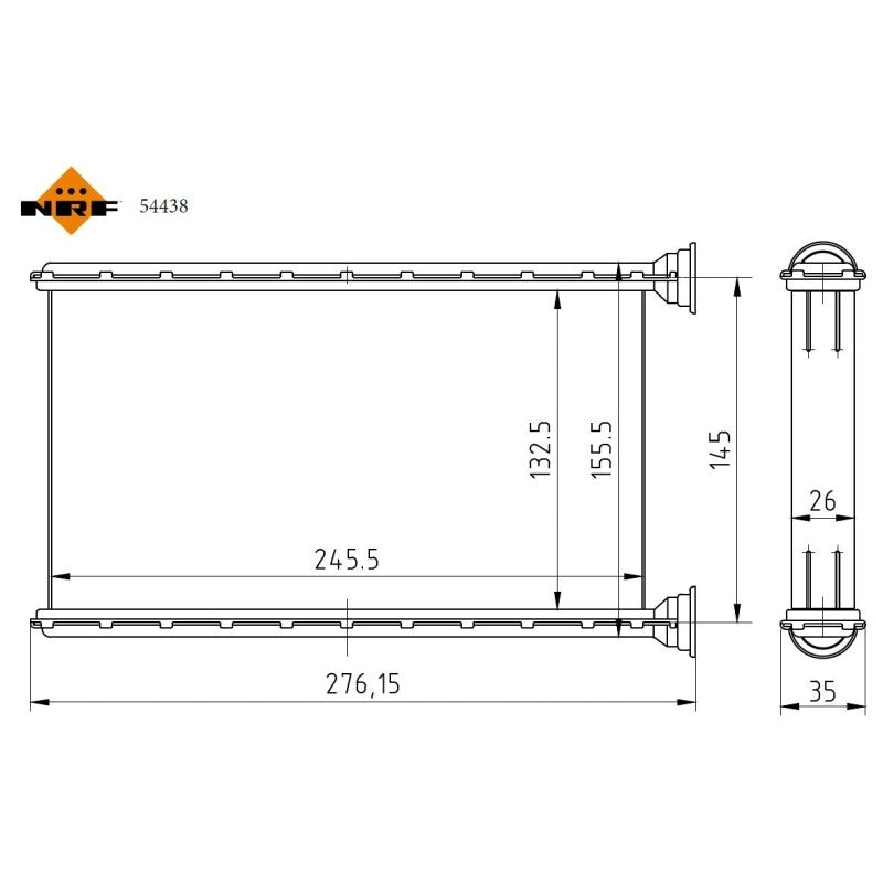 Radiator habitaclu NRF 54438