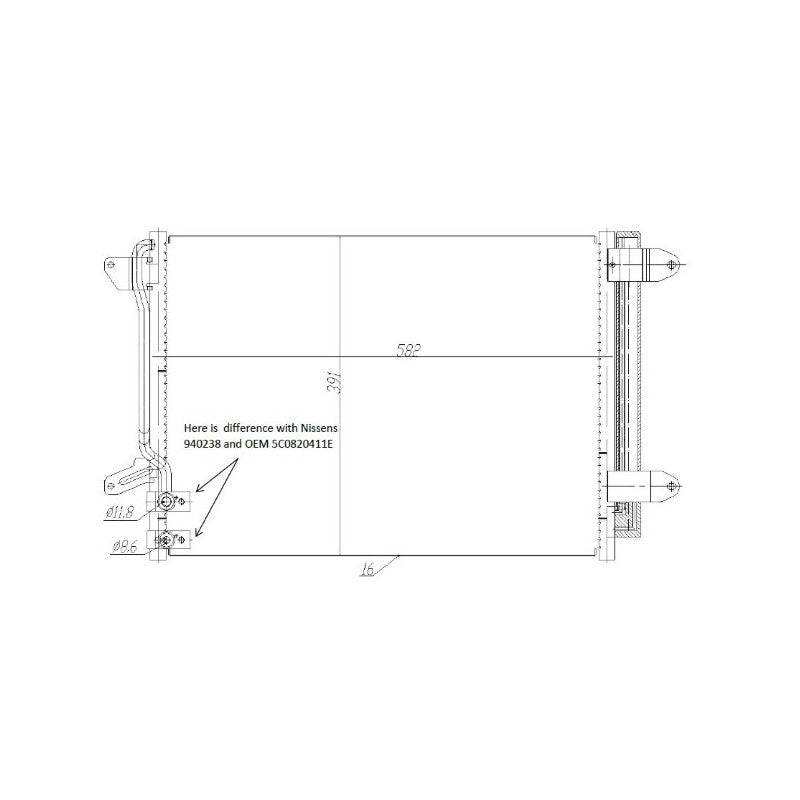 Radiator clima MTR 13054555