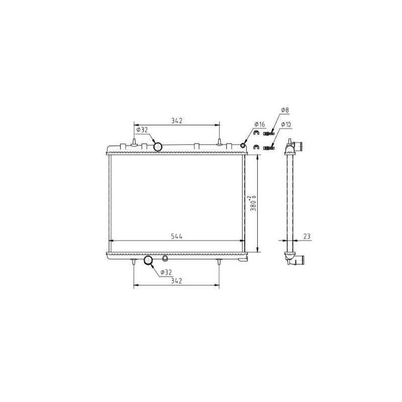Radiator apa MTR 13054377