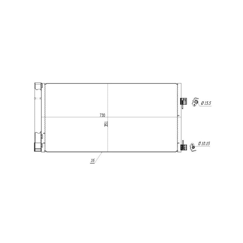 Radiator clima MTR 13054454