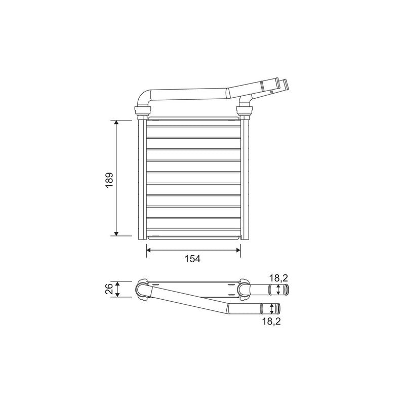 Radiator habitaclu VALEO 811626