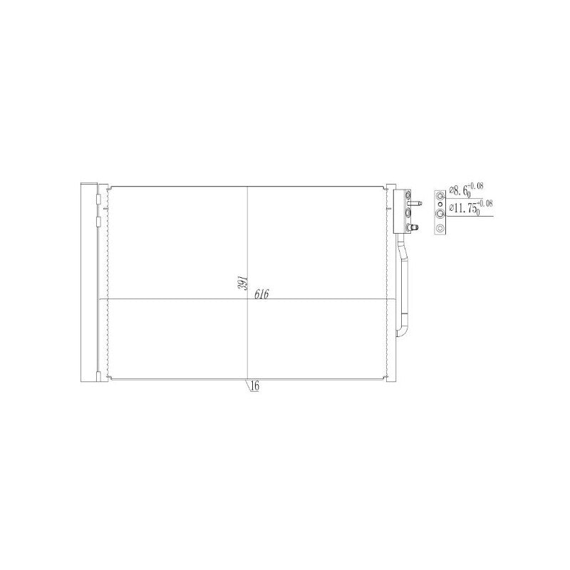 Radiator clima MTR 13054599