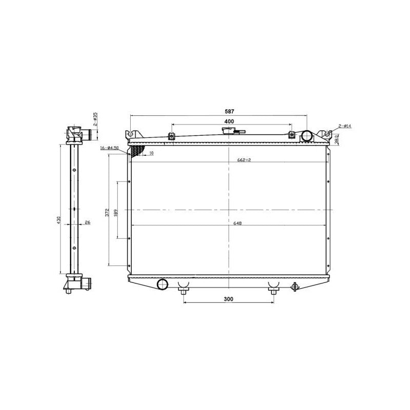 Radiator apa NRF 503492