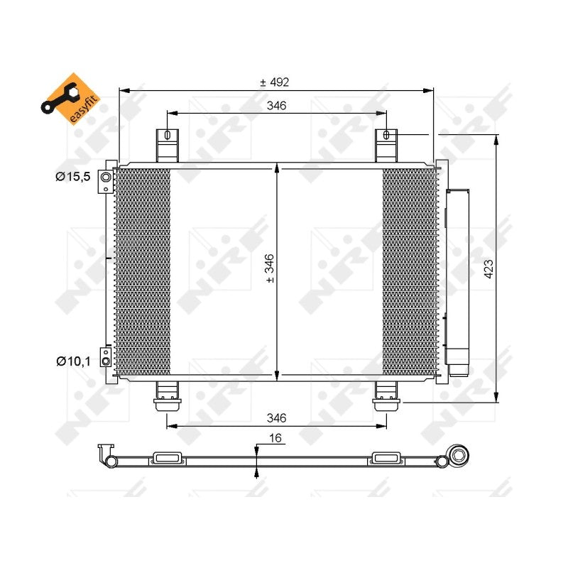 Radiator clima NRF 35854