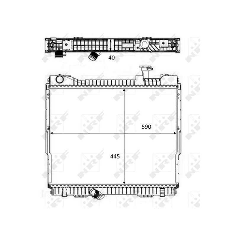 Radiator apa NRF 58484