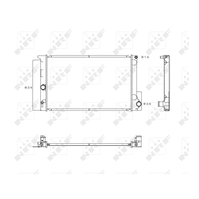 Radiator apa NRF 53763