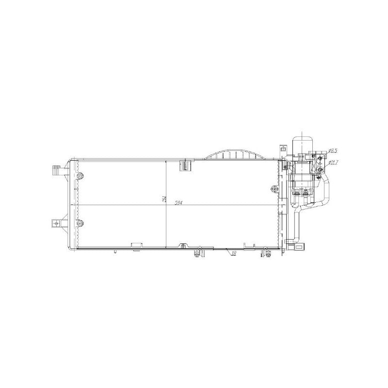 Radiator clima MTR 13054684