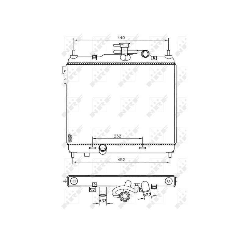 Radiator apa NRF 53360