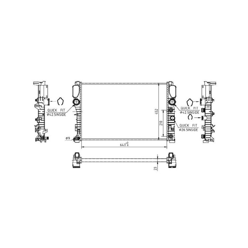 Radiator apa MTR 13054584