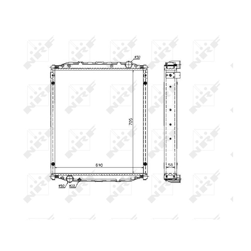 Radiator apa NRF 51604