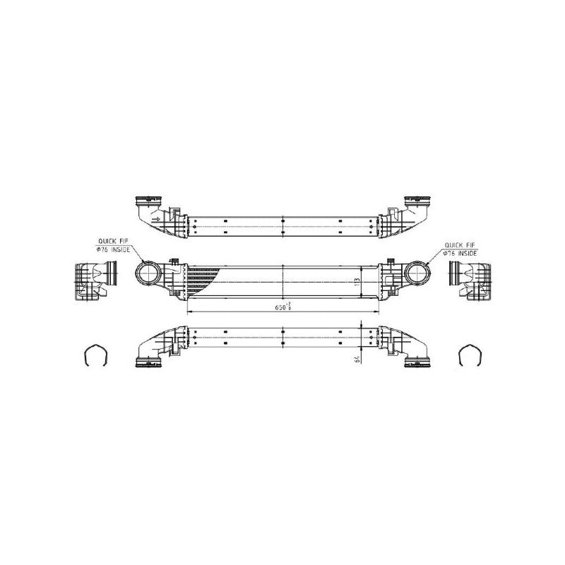 Intercooler MTR 13054670