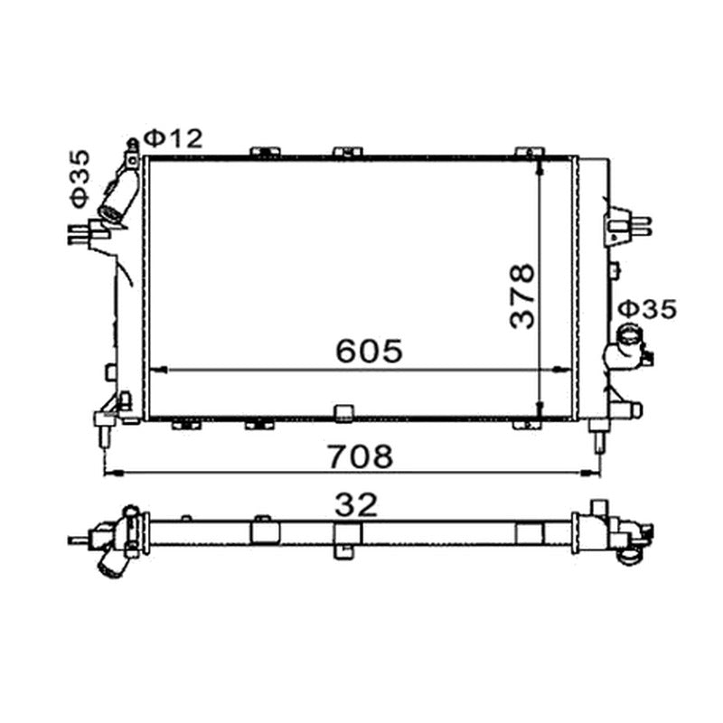 Radiator apa NRF 506616A