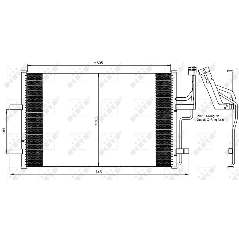 Radiator clima NRF 35507