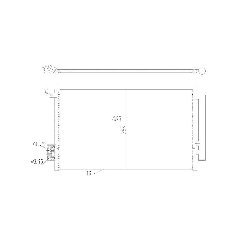 Radiator clima MTR 13054892