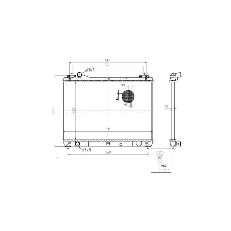 Radiator apa MTR 13054706