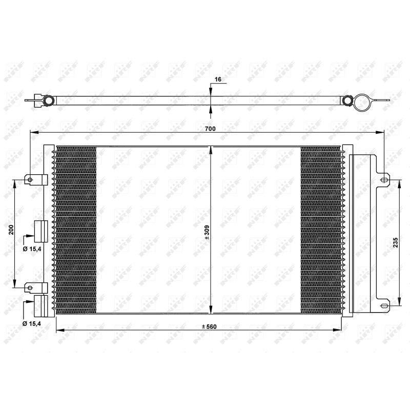 Radiator clima NRF 35752