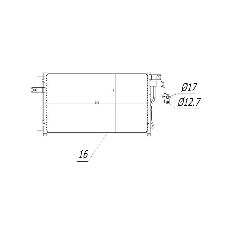 Radiator clima MTR 13054374