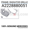 Frame, radiator grille MTR 11737702