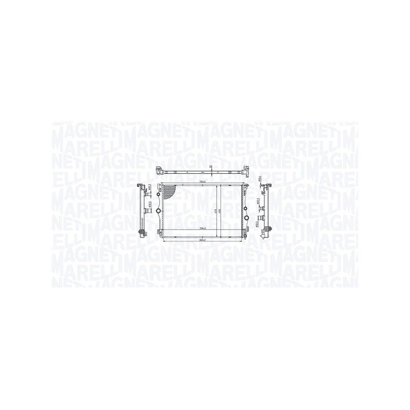 Radiator apa MAGNETI MARELLI 350213216400