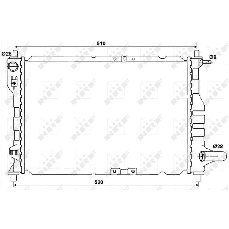 Radiator apa NRF 53068