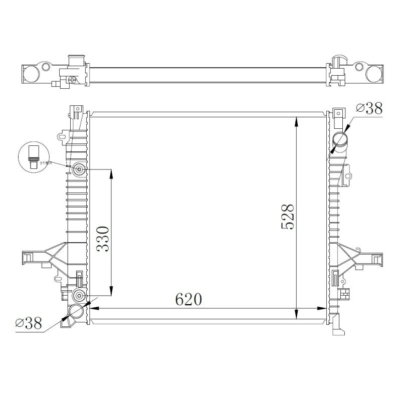 Radiator apa NRF 550019