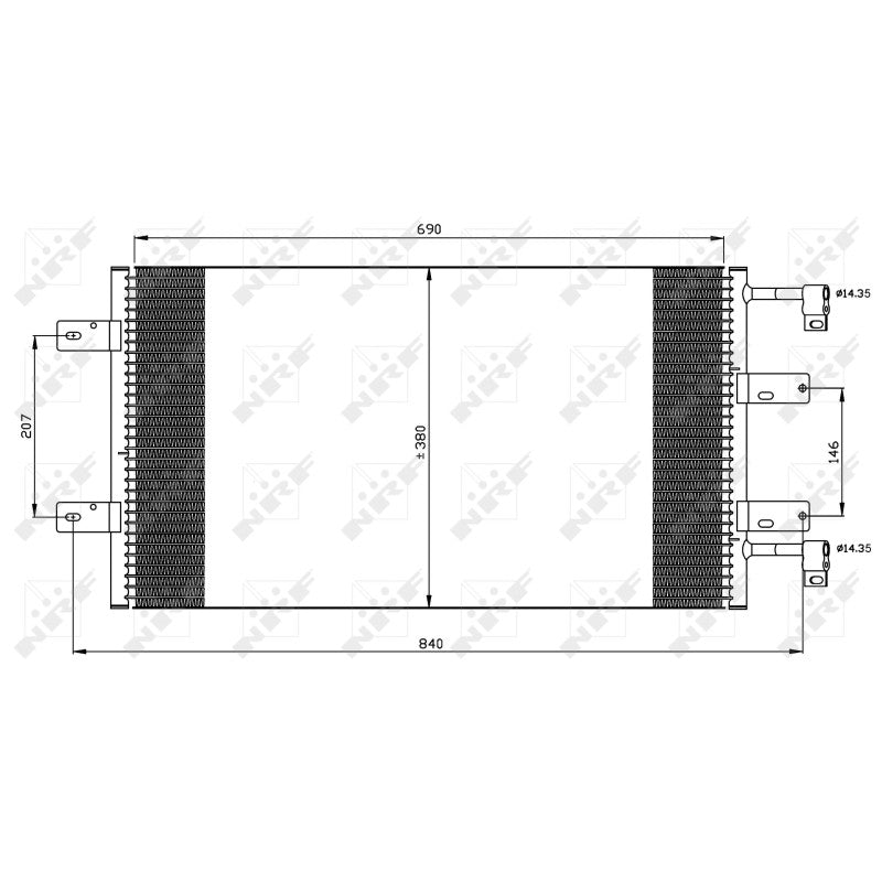 Radiator clima NRF 35505