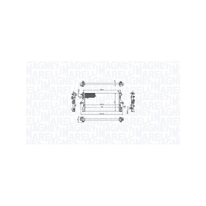 Radiator apa MAGNETI MARELLI 350213216700
