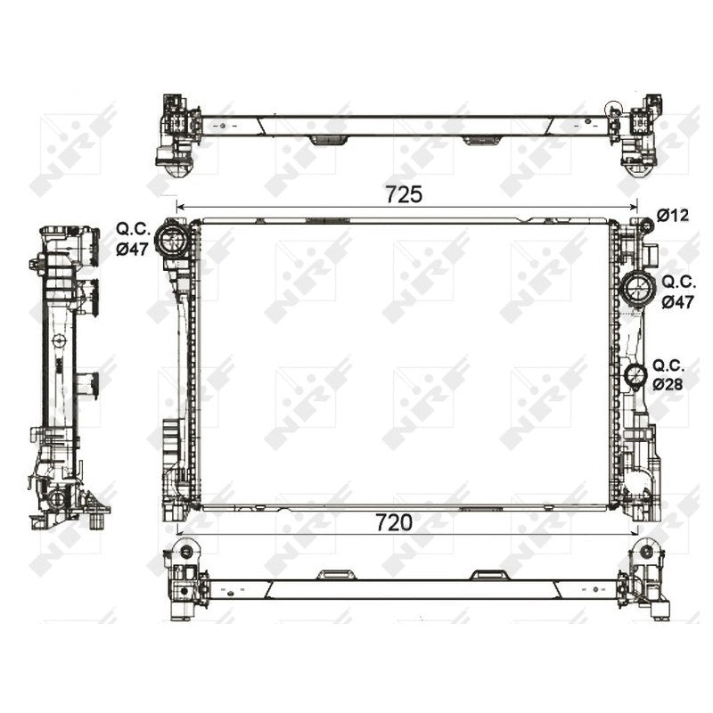 Radiator apa NRF 53113