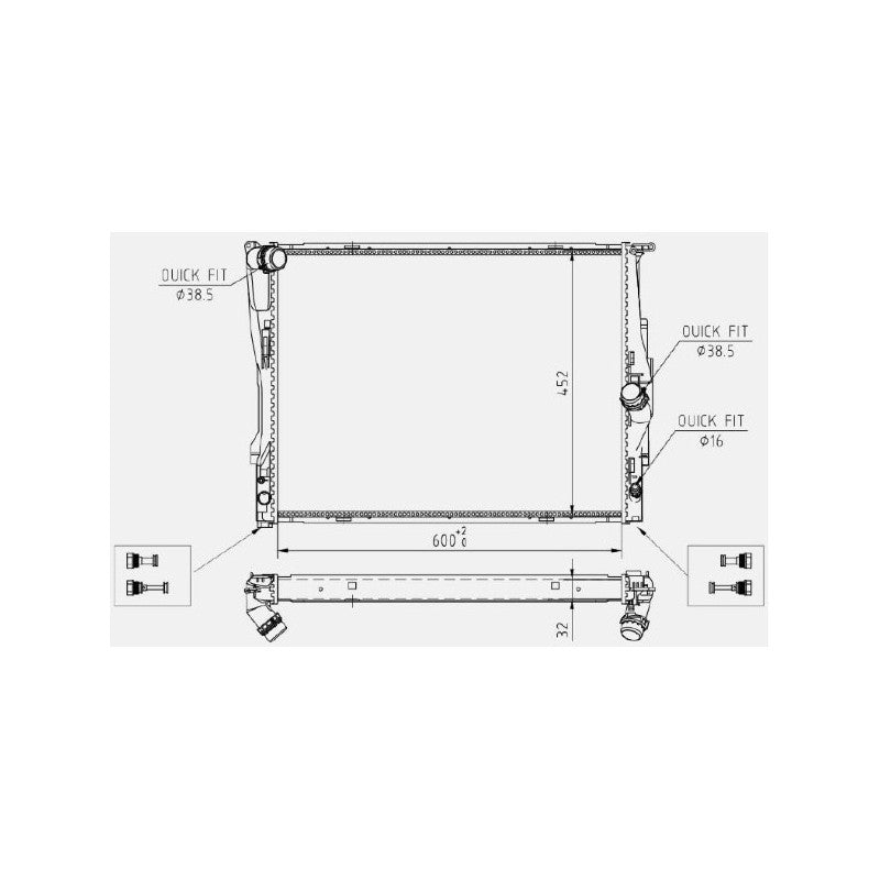 Radiator apa MTR 13054877