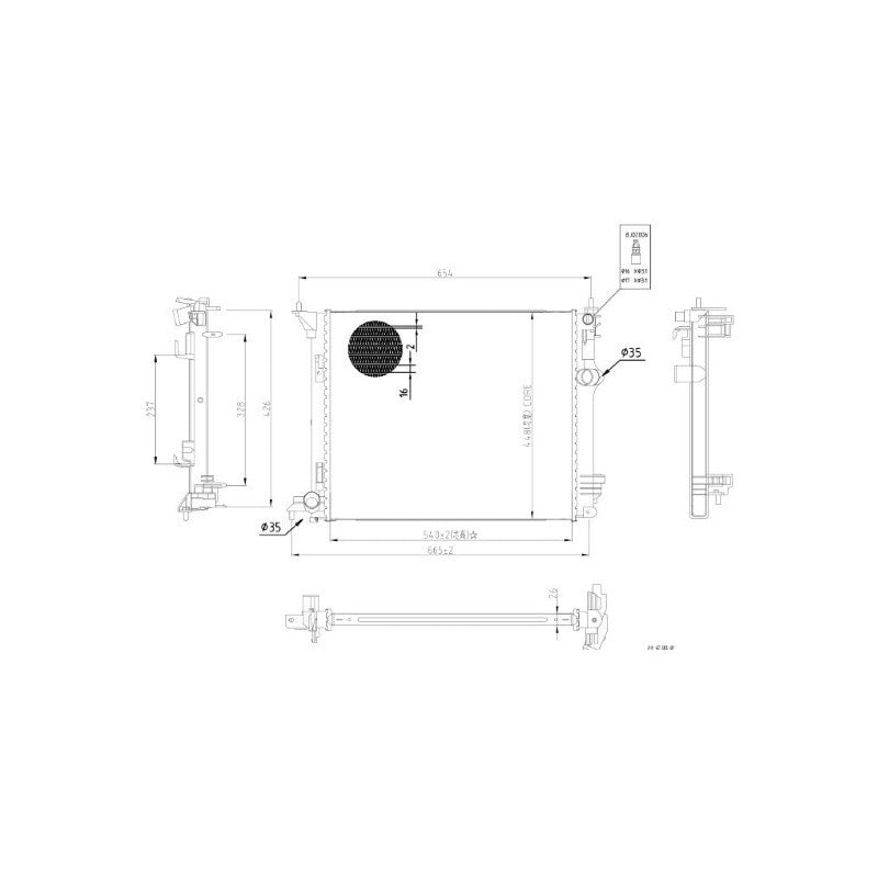 Radiator apa MTR 13054576