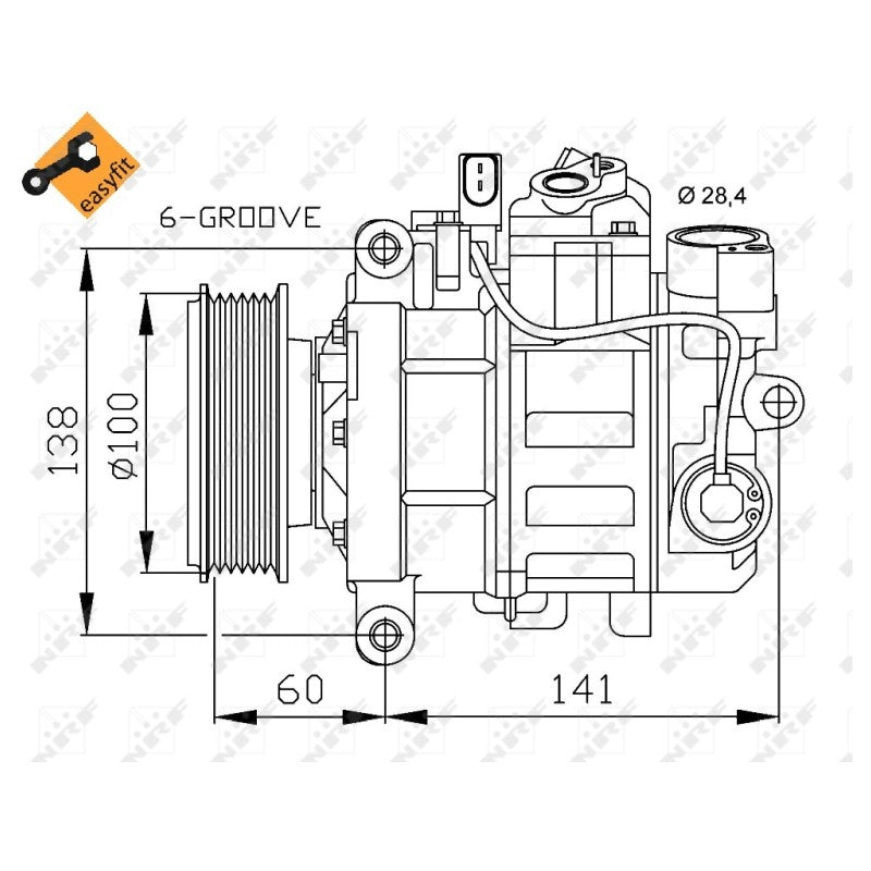 Compresor clima NRF 32263
