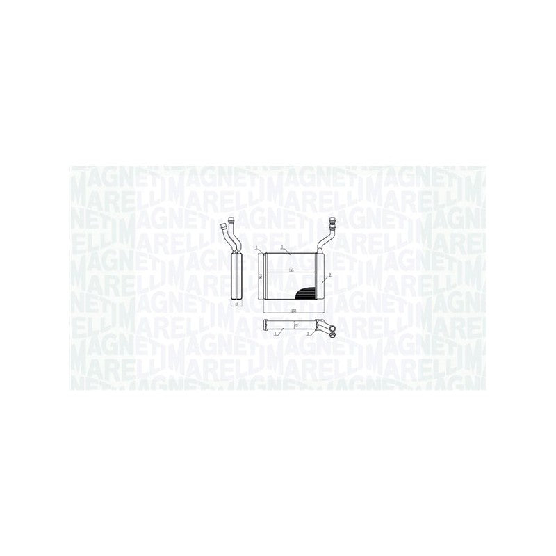 Radiator habitaclu MAGNETI MARELLI 350218425000