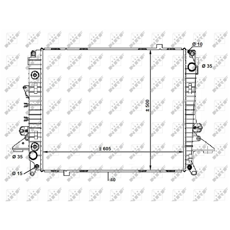 Radiator apa NRF 58463