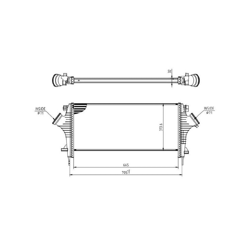 Intercooler MTR 13054806